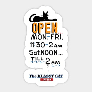 The Klassy Cat (Light) Sticker